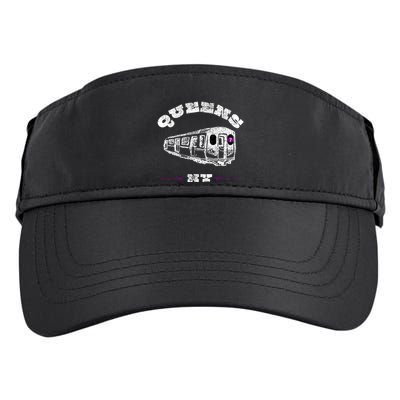 Queens New York 7 Train New York City Borough Nyc Adult Drive Performance Visor