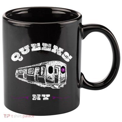 Queens New York 7 Train New York City Borough Nyc 11oz C Handle Ceramic Mug
