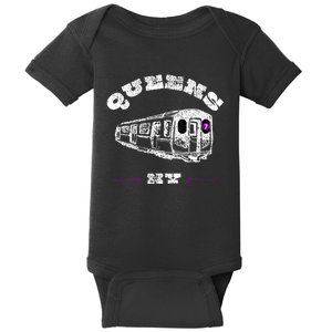 Queens New York 7 Train New York City Borough Nyc Baby Bodysuit