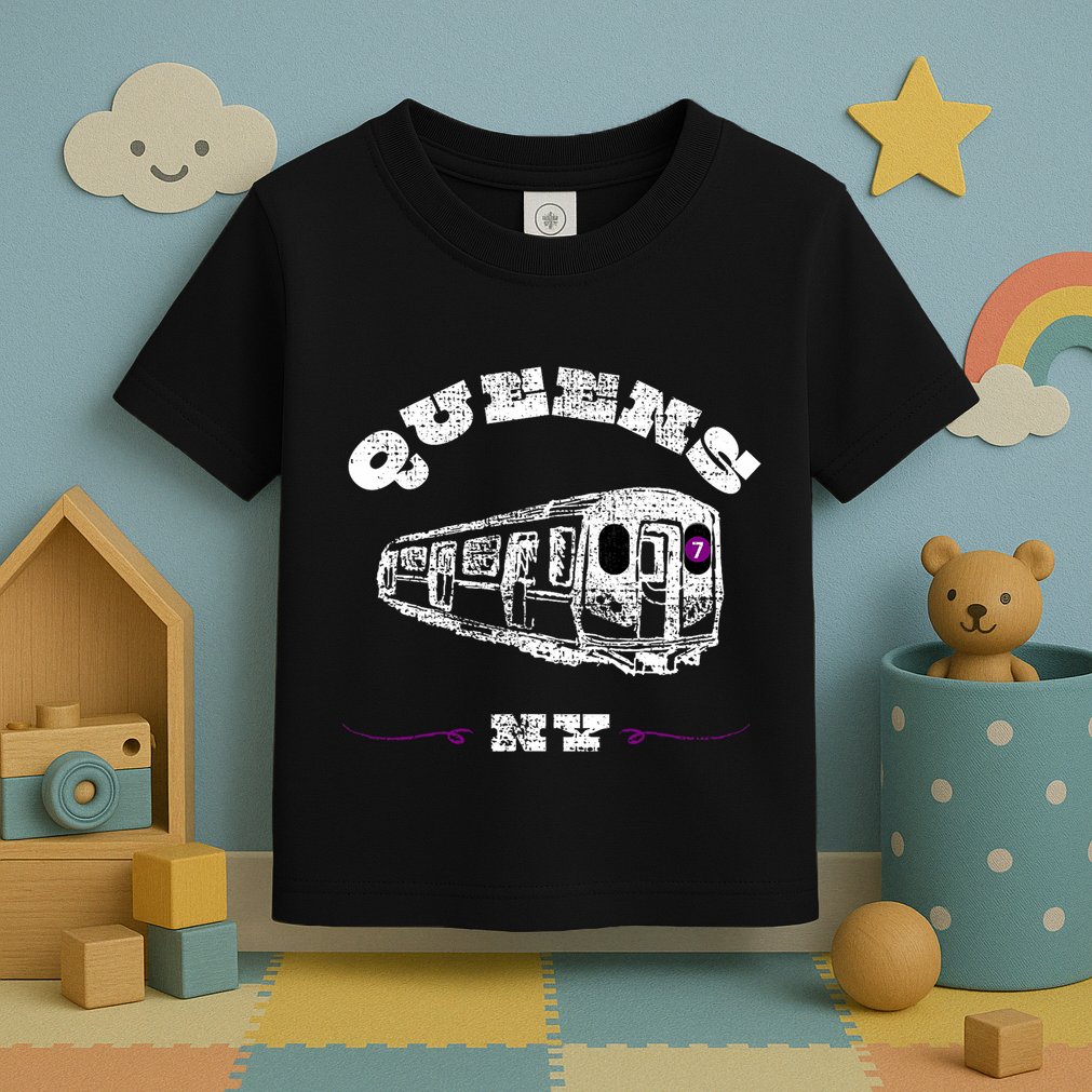 Queens New York 7 Train New York City Borough Nyc Toddler T-Shirt