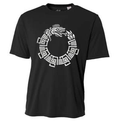 Quetzalcoatl Ouroboros Aztec Serpent Mayan Inca Toltec Cooling Performance Crew T-Shirt