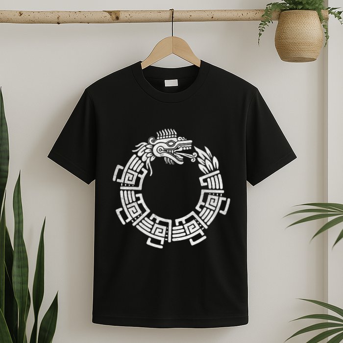 Quetzalcoatl Ouroboros Aztec Serpent Mayan Inca Toltec T-Shirt