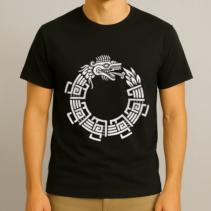 Quetzalcoatl Ouroboros Aztec Serpent Mayan Inca Toltec T-Shirt