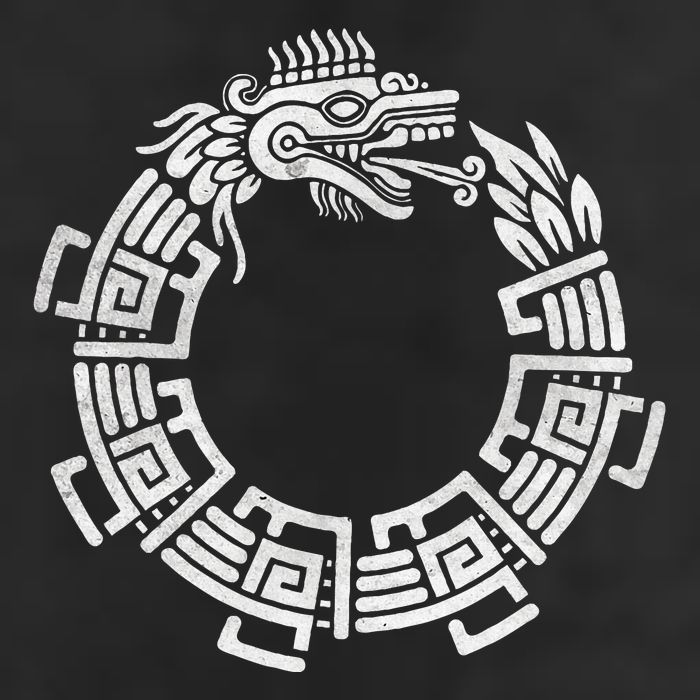 Quetzalcoatl Ouroboros Aztec Serpent Mayan Inca Toltec 15oz Campfire Ceramic Mug