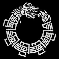 Quetzalcoatl Ouroboros Aztec Serpent Mayan Inca Toltec 16 in Basic Backpack