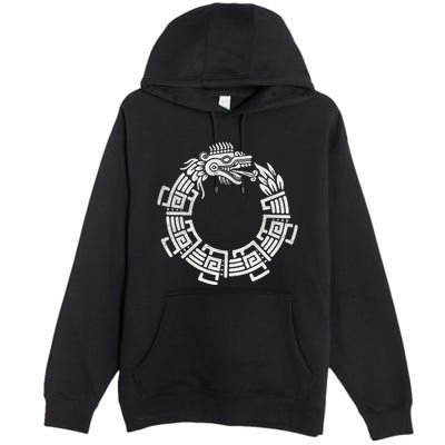 Quetzalcoatl Ouroboros Aztec Serpent Mayan Inca Toltec Premium Pullover Hoodie