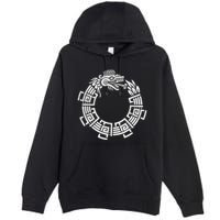 Quetzalcoatl Ouroboros Aztec Serpent Mayan Inca Toltec Premium Pullover Hoodie
