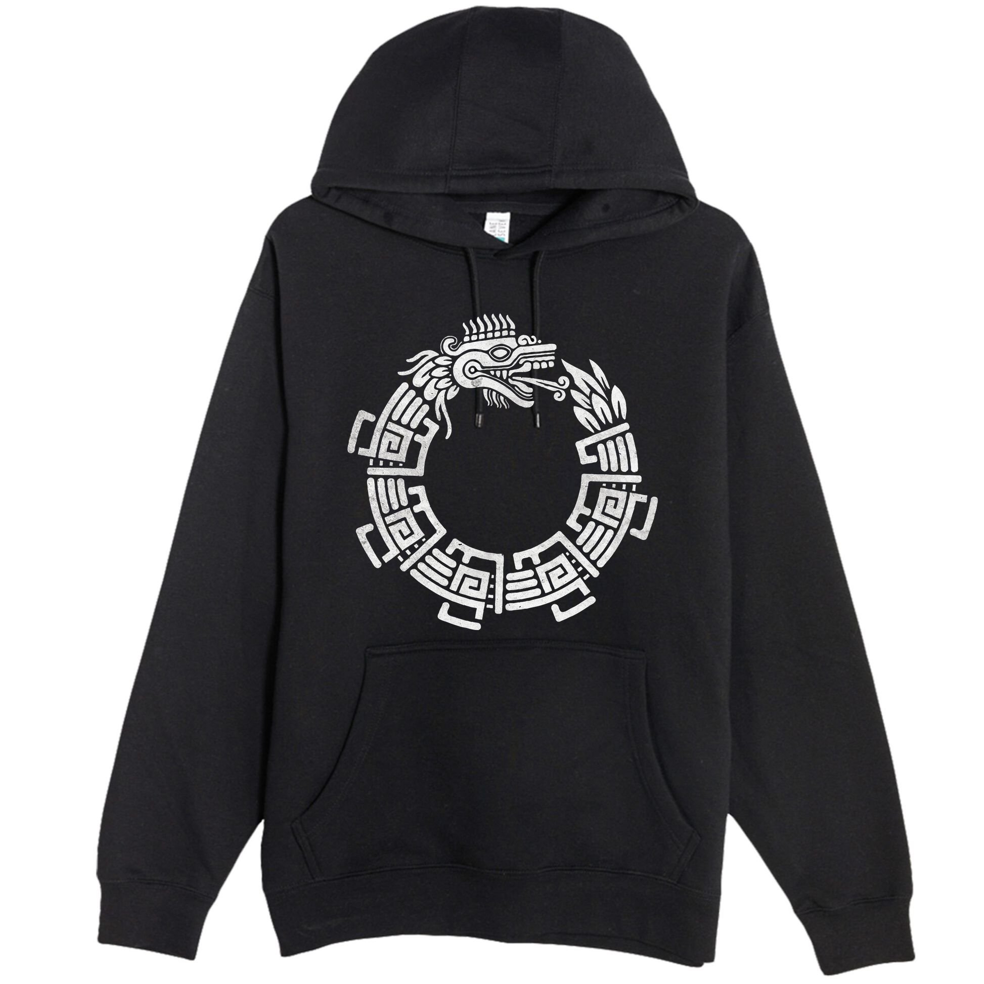 Quetzalcoatl Ouroboros Aztec Serpent Mayan Inca Toltec Premium Pullover Hoodie