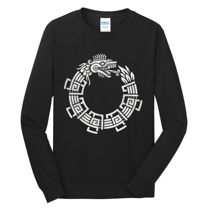 Quetzalcoatl Ouroboros Aztec Serpent Mayan Inca Toltec Tall Long Sleeve T-Shirt