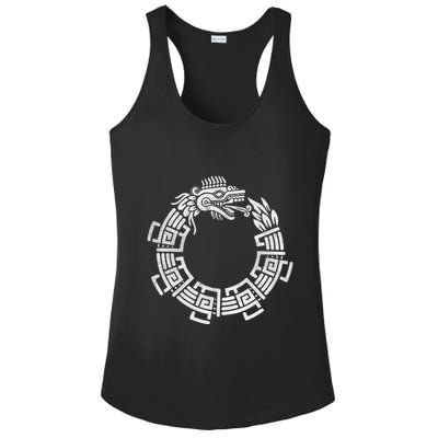 Quetzalcoatl Ouroboros Aztec Serpent Mayan Inca Toltec Ladies PosiCharge Competitor Racerback Tank