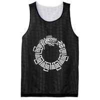 Quetzalcoatl Ouroboros Aztec Serpent Mayan Inca Toltec Mesh Reversible Basketball Jersey Tank