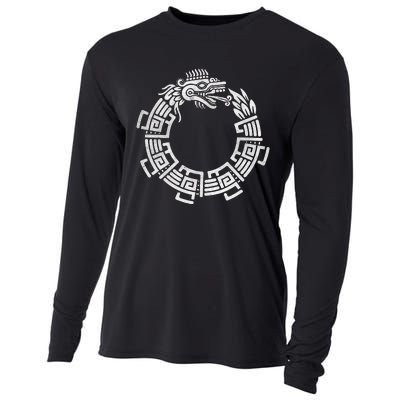 Quetzalcoatl Ouroboros Aztec Serpent Mayan Inca Toltec Cooling Performance Long Sleeve Crew