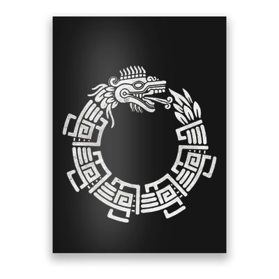 Quetzalcoatl Ouroboros Aztec Serpent Mayan Inca Toltec Poster