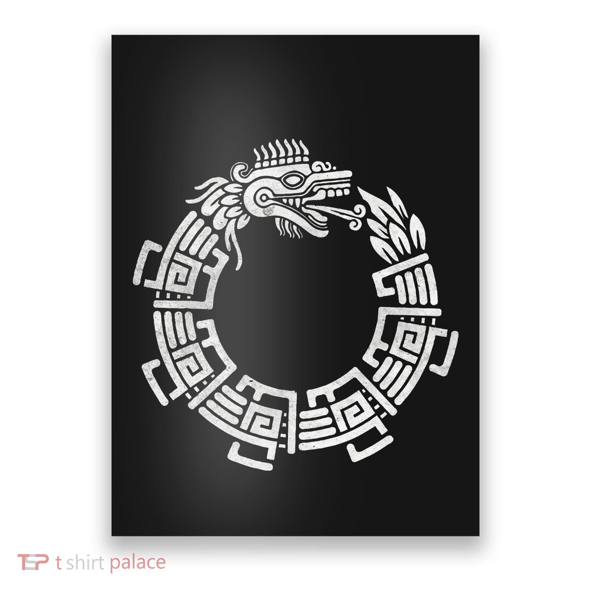 Quetzalcoatl Ouroboros Aztec Serpent Mayan Inca Toltec Poster