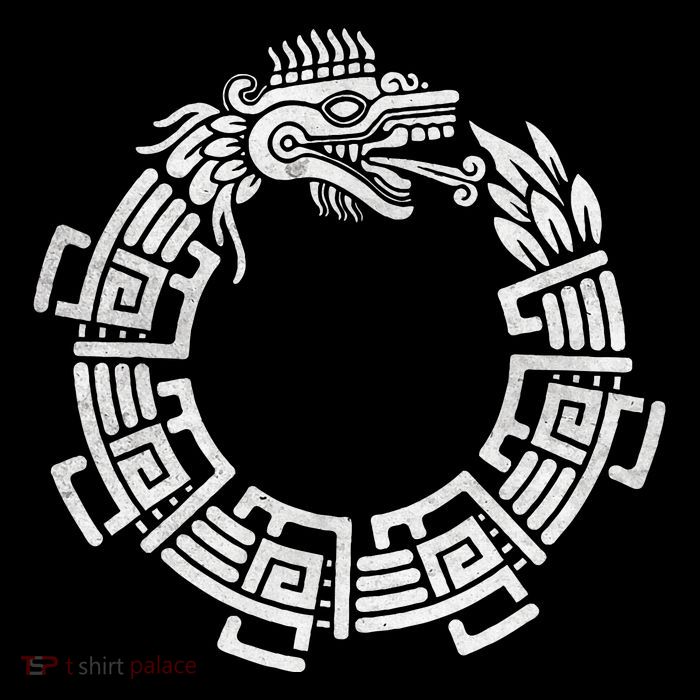 Quetzalcoatl Ouroboros Aztec Serpent Mayan Inca Toltec Poster