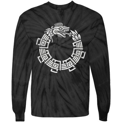 Quetzalcoatl Ouroboros Aztec Serpent Mayan Inca Toltec Tie-Dye Long Sleeve Shirt