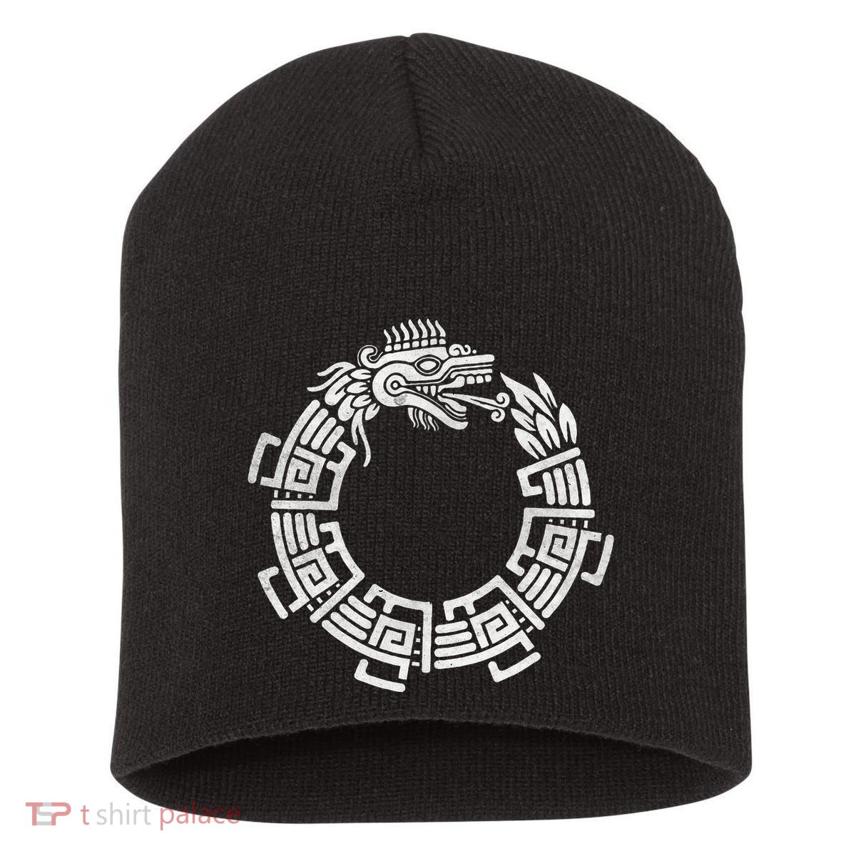 Quetzalcoatl Ouroboros Aztec Serpent Mayan Inca Toltec Short Acrylic Beanie