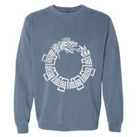 Quetzalcoatl Ouroboros Aztec Serpent Mayan Inca Toltec Garment-Dyed Sweatshirt