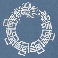 Quetzalcoatl Ouroboros Aztec Serpent Mayan Inca Toltec Garment-Dyed Sweatshirt