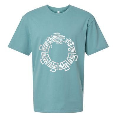 Quetzalcoatl Ouroboros Aztec Serpent Mayan Inca Toltec Sueded Cloud Jersey T-Shirt