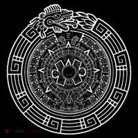 Quetzalcoatl Ouroboros Aztec Serpent Aztec Sun Stone Sustainable Bucket Hat