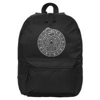 Quetzalcoatl Ouroboros Aztec Serpent Aztec Sun Stone 16 in Basic Backpack
