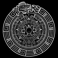 Quetzalcoatl Ouroboros Aztec Serpent Aztec Sun Stone 16 in Basic Backpack