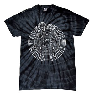 Quetzalcoatl Ouroboros Aztec Serpent Aztec Sun Stone Tie-Dye T-Shirt