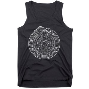 Quetzalcoatl Ouroboros Aztec Serpent Aztec Sun Stone Tank Top