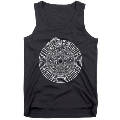 Quetzalcoatl Ouroboros Aztec Serpent Aztec Sun Stone Tank Top