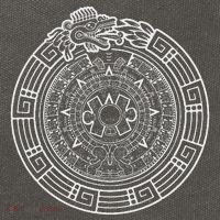 Quetzalcoatl Ouroboros Aztec Serpent Aztec Sun Stone Cotton Canvas Backpack