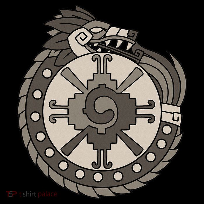 Quetzalcoatl Ouroboros Aztec Ancient Mayan Inca Toltec City Backpack