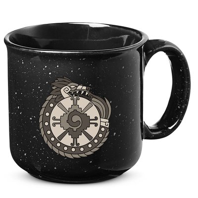 Quetzalcoatl Ouroboros Aztec Ancient Mayan Inca Toltec 15oz Campfire Ceramic Mug