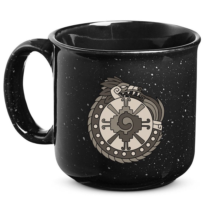 Quetzalcoatl Ouroboros Aztec Ancient Mayan Inca Toltec 15oz Campfire Ceramic Mug