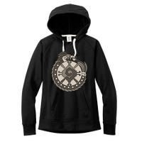 Quetzalcoatl Ouroboros Aztec Ancient Mayan Inca Toltec Women's Fleece Hoodie