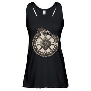 Quetzalcoatl Ouroboros Aztec Ancient Mayan Inca Toltec Ladies Essential Flowy Tank