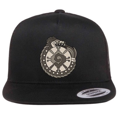 Quetzalcoatl Ouroboros Aztec Ancient Mayan Inca Toltec Flatbill Hat