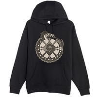 Quetzalcoatl Ouroboros Aztec Ancient Mayan Inca Toltec Premium Pullover Hoodie