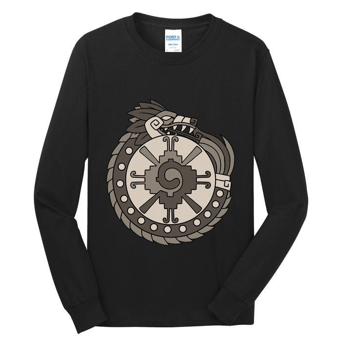 Quetzalcoatl Ouroboros Aztec Ancient Mayan Inca Toltec Tall Long Sleeve T-Shirt
