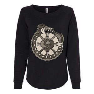 Quetzalcoatl Ouroboros Aztec Ancient Mayan Inca Toltec Womens California Wash Sweatshirt