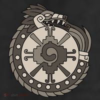Quetzalcoatl Ouroboros Aztec Ancient Mayan Inca Toltec 25L Jumbo Tote