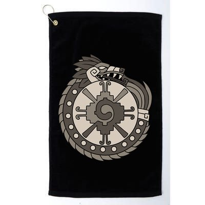 Quetzalcoatl Ouroboros Aztec Ancient Mayan Inca Toltec Golf Towel