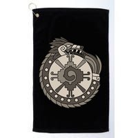 Quetzalcoatl Ouroboros Aztec Ancient Mayan Inca Toltec Golf Towel