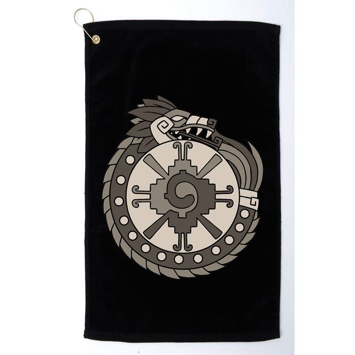 Quetzalcoatl Ouroboros Aztec Ancient Mayan Inca Toltec Golf Towel