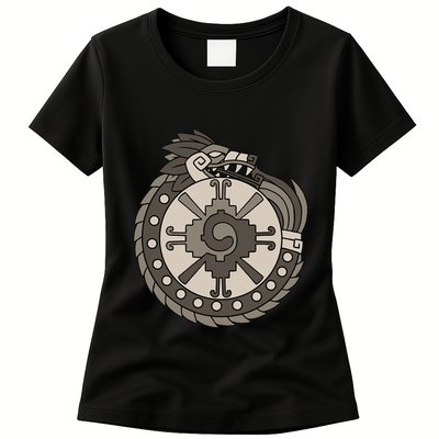 Quetzalcoatl Ouroboros Aztec Ancient Mayan Inca Toltec Womens T-Shirt