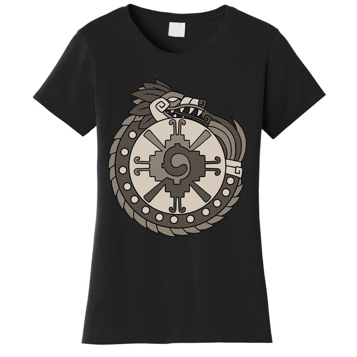 Quetzalcoatl Ouroboros Aztec Ancient Mayan Inca Toltec Women's T-Shirt