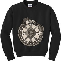 Quetzalcoatl Ouroboros Aztec Ancient Mayan Inca Toltec Kids Sweatshirt