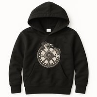 Quetzalcoatl Ouroboros Aztec Ancient Mayan Inca Toltec Kids Hoodie