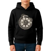 Quetzalcoatl Ouroboros Aztec Ancient Mayan Inca Toltec Kids Hoodie
