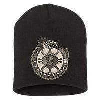 Quetzalcoatl Ouroboros Aztec Ancient Mayan Inca Toltec Short Acrylic Beanie